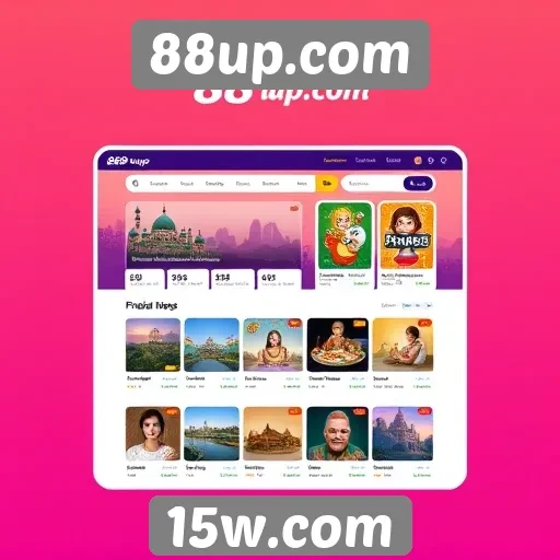 Interface do 88up.com é intuitiva e fácil de usar